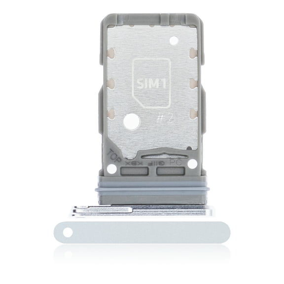 Replacement Dual Sim Card Tray Compatible For Samsung Galaxy S21 Plus (Phantom Silver)