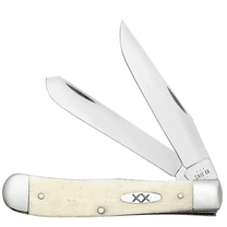 Case XX Knives Trapper Smooth Natural Bone Stainless Steel Pocket Knife
