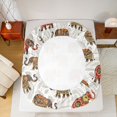 thumbnail image 4 of Erosebridal Elephant Fitted Sheet Full for Boys Girls, Boho Paisley Bed Set, 3-Piece 1 Fitted Sheet and 2 Pillowcases, 4 of 6