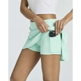 thumbnail image 3 of Real Essentials 3 Pack:Women's 14" Pleated Tennis Skorts Golf Skirt High Waisted Athletic Running Casual Shorts with Pockets, 3 of 6