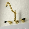 thumbnail image 6 of Kingston Brass Wall Mount Kitchen Faucets In Polished Brass Finish KS1282PKL, 6 of 9