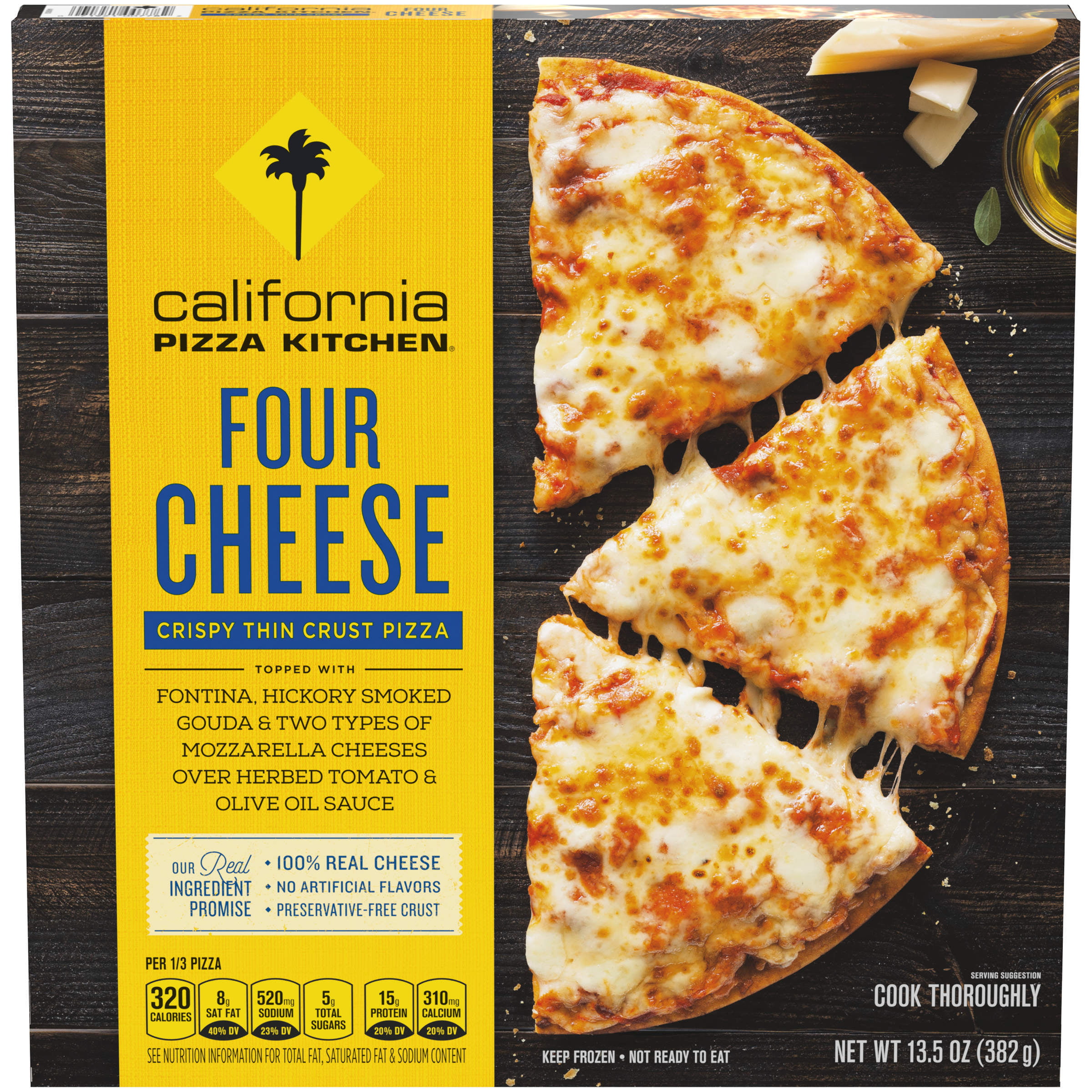 CALIFORNIA PIZZA KITCHEN Four Cheese Crispy Thin Crust Frozen Pizza 13