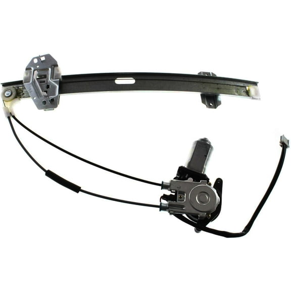 Window Regulator Compatible For 1994-1997 Honda Accord Front, Left Driver Sedan Wagon Power With Motor