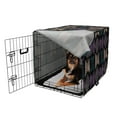 thumbnail image 2 of Abstract Dog Crate Cover, Art Deco Style Elements Eternite Swirls in Dark Tones Pattern, Easy to Use Pet Kennel Cover for Medium Large Dogs, 35" x 23" x 27", Charcoal Grey Multicolor, by Ambesonne, 2 of 6