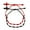 C red+black, variant on 2x for 7 Knots Red Strings Braided Kabbalah Braided Jewelry Decoration for Good Luck Wealth and