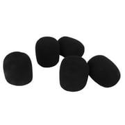NFTIGB Microphone Windscreen Prevent Spraying Soft Odorless Sponge Mic Cover For Handheld Microphone Shield 5Pcs Set Black Washable And Reusable Foam Filter Accessory 2.83 inches / 72 mm