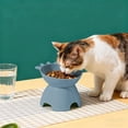thumbnail image 6 of Byujiro Elevated Slanted Cat Bowl Neck-Friendly Anti-Tipping Raised Feeding Bowl Non-Slip Base Durable Plastic for Cats & Small Pets, Stress-Free Mealtime, 6 of 6