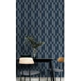 thumbnail image 5 of Blue Retro Funky Geometric Wallpaper R8379, 5 of 5