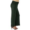 thumbnail image 2 of 24seven Comfort Apparel Elastic Waist Flared Leg Maternity Palazzo Pants, 2 of 3