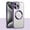 Purple, variant on SaniMore for iPhone 11 Pro Max (2019) Case with Strong Magnetic, [Car Mount], Anti-slip Soft TPU Anti-yellow Back Cover, Camera Protection Anti-scratch Shockproof Plating Bumper, Silver