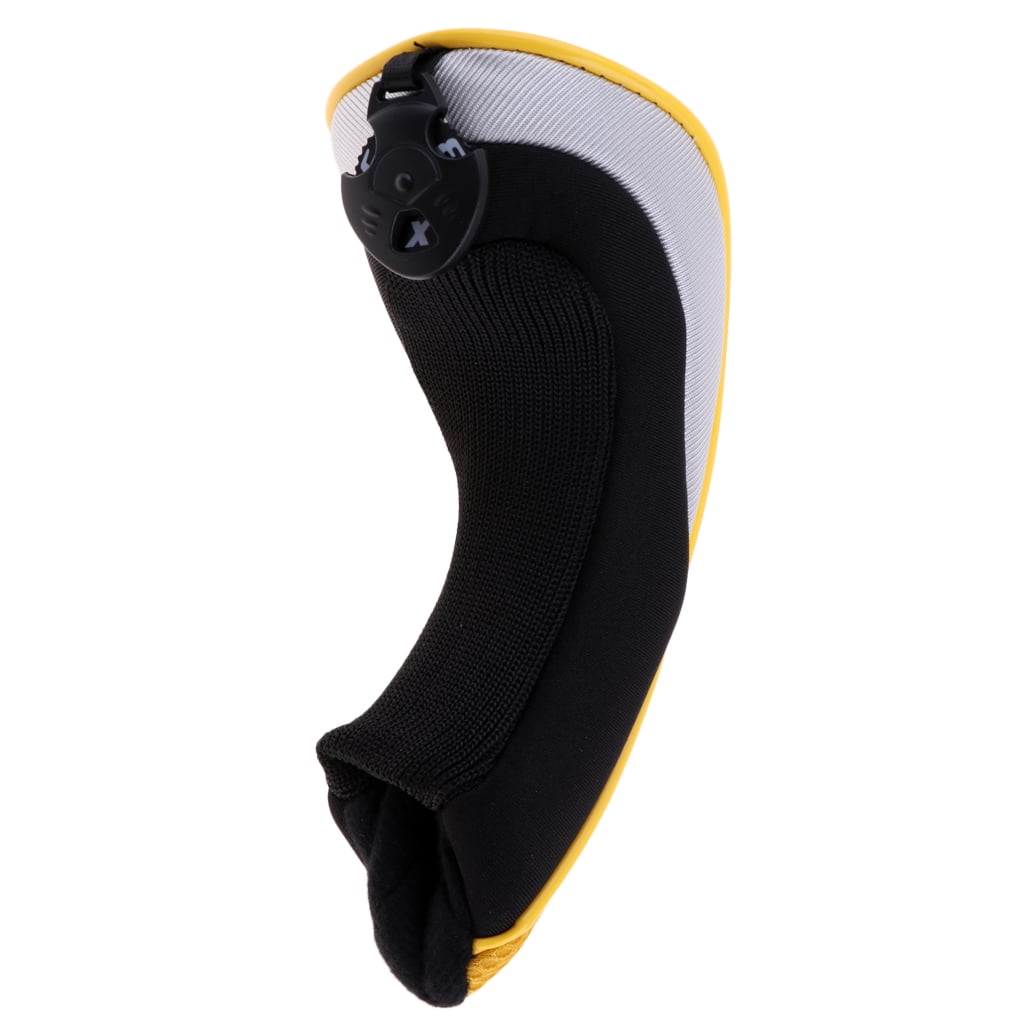 Axioma 4 Pieces Golf Hybrid UT Club Head Cover Headcover with Number Tag Yellow