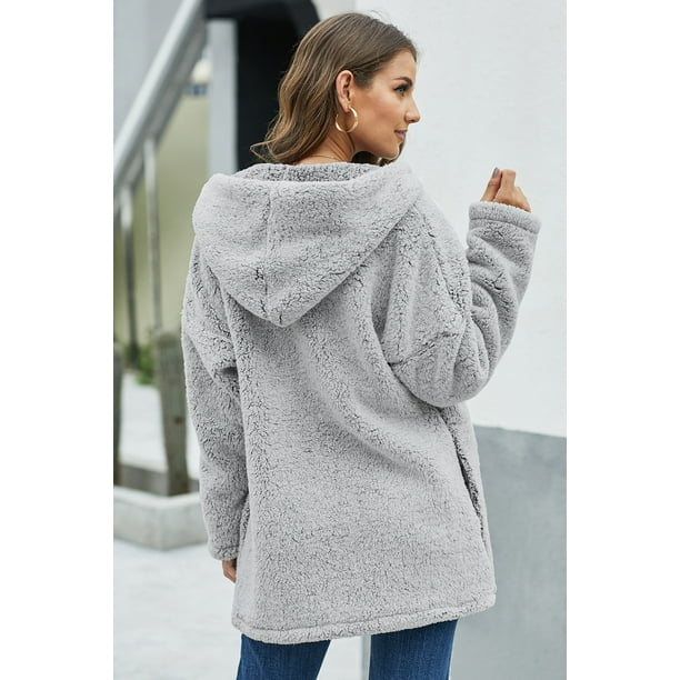 Sherpa coat best sale walmart
