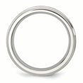 thumbnail image 2 of Stainless Steel 6mm Edge Wedding Band Ring Man  For Dad Mens  For Him, 2 of 9