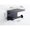 black, variant on Stainless Steel Bathroom Paper Holder Toilet Roll Holder No Drilling Wall Mount WC Paper Phone Holders Home Paper Towel Holder