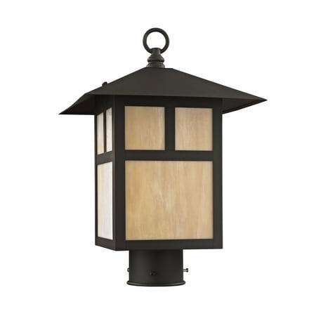 1 Light Outdoor Post Top Lantern in Craftsman Style 10 inches Wide By 15 inches High Bailey Street Home 218-Bel-1653486