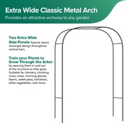 Gardman R07725X Extra Wide Garden Arch, Black