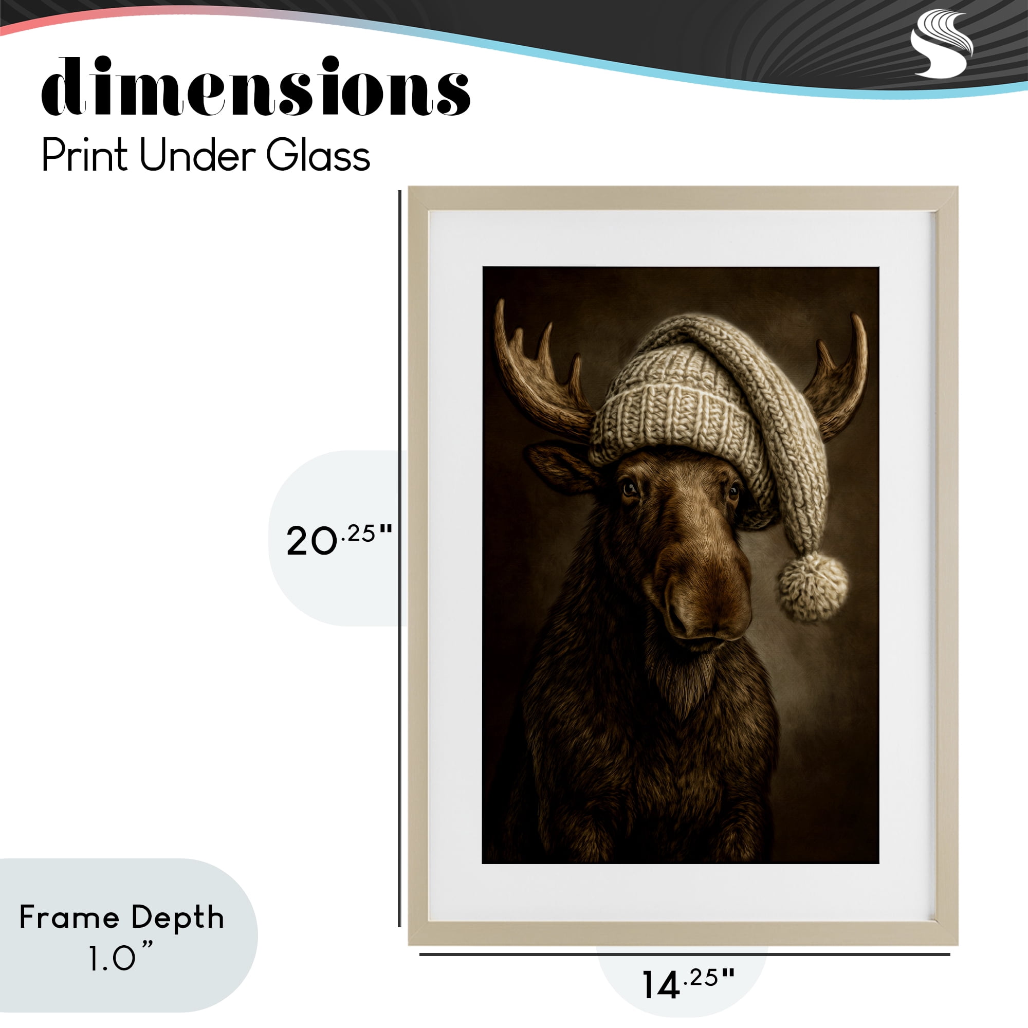 Stupell Industries Northwood Gentle Giant Birch Framed Print Under Glass, design by Kelley Parker