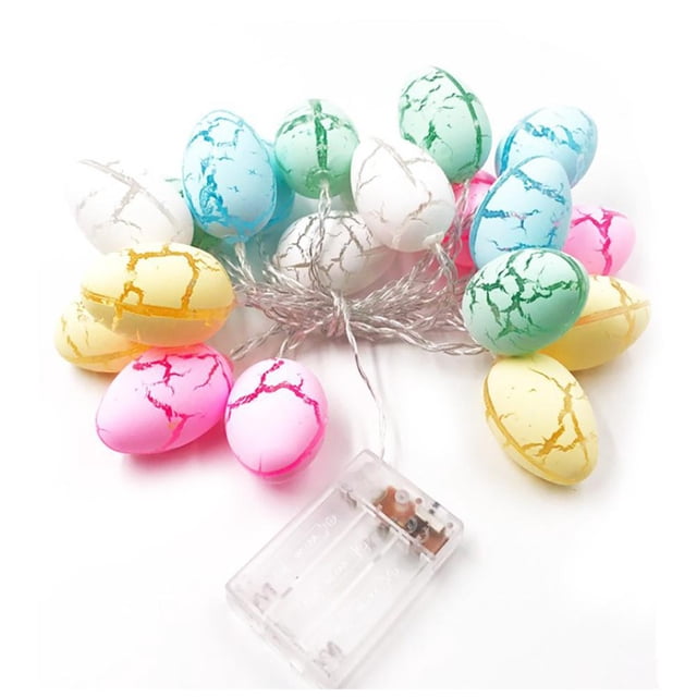 Pascua, Luces Led De Hadas, Luz De Cáscara De Huevo Agrietada, Cadena De Luces De Hadas Con Pilas Para Decoración De Fiesta En Casa De Pascua Cateissary HA045726-02