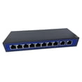 thumbnail image 4 of 9 Puertos 10 / 100Mbps 8 Puertos POE Y 1 Conmutador De Alimentación De Enlace Sobre Ethernet 4,5 + / 7,8- Soporte 12V 24V 48V shamjiam Interruptor de inyector PoE pasivo, 4 of 8