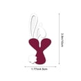 thumbnail image 3 of Decoraciones de Pascua, adornos de Pascua, regalos de Pascua Adorno de letra con orejas de conejo de madera de Pascua Letrero colgante de madera, 3 of 6