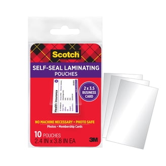 Staples 5 mil Index Card Size Thermal Laminating Pouches 25 pack