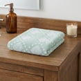 thumbnail image 3 of Unique Bargains Diamond Pattern Cotton Hand Towel Blue 29" x 13", 3 of 4