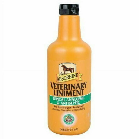 Absorbine Topical Analgesic & Antiseptic Veterinary Liniment Muscle & Joint Pain Relief, 16 oz