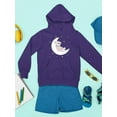 thumbnail image 3 of Cute Teddy Bear On The Moon Hoodie Juniors -Image by Shutterstock,  Medium, 3 of 4
