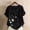 Black, variant on Women's Boho Floral Print Shirts for Women Summer Short Sleeve Tunic Shirts Button Crewneck Blouses 2026 Clothing(Coffee,XL)