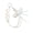 White, variant on Beaded Chain Strap Decorative Phone Case Charm Beaded Phone Lanyard Strap Anti-Lost String for Women Girls