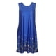 thumbnail image 1 of Qarigey Vestido Cuello Hasta La Rodilla Vestido Mujer Estampado Ropa Vestidos Azul L, 1 of 1