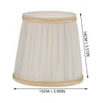thumbnail image 2 of Eease Gray Pleated Cloth Lampshade for Table/Floor Lamps - Medium Size, 2 of 6