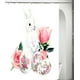 thumbnail image 1 of Cortina de ducha de poliéster impermeable con estampado de Pascua Cortina de ducha divisoria para baño (F09-150x180cm), 1 of 3