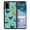 Barnyard Chicken Roosters Teal Background, variant on WIRESTER Shockproof Soft Rubber Cover Case for Samsung Galaxy S20+ Plus 6.7" 2020, Barnyard Chicken Roosters Teal Background