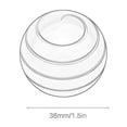 thumbnail image 4 of Joywa Desktop Sphere Transfer Gyroscope Decompression Rotating Hand Spinner Toy sliver, 4 of 4