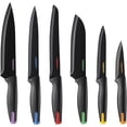 thumbnail image 2 of Cuisinart Advantage Nonstick Ceramic-Coated Knife Set, 7-Piece Acrylic Block Stainless Steel Knives for Precise Cutting, Durable Kitchen Knife Set with Ergonomic Handles, C55-7PCE, 2 of 5