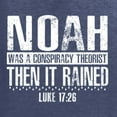 thumbnail image 5 of Wild Bobby Noah Was A Conspiracy Theorist Inspirational/Christian Unisex Graphic Hoodie Sweatshirt, Vintage Heather Navy, 3X-Large, 5 of 5