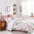 thumbnail image 3 of 3D Watercolor Leaves Floral Pattern Quilt Cover Set Ropa de Cama Set Funda Nórdica, 3 of 8