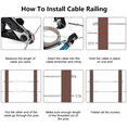 thumbnail image 4 of Cable Railing Swage Threaded Stud Tension End Fitting Terminal for 1/8In Deck Cable Railing,for 2x2In Wood/Metal Post, 4 of 7