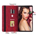 thumbnail image 4 of XYX Case for Lenovo Tab K10 10.3 inch 2021 TB-X6C6F TB-X6C6X, Retro Butterfly Slim Folio Stand Cover (Red), 4 of 6