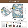 thumbnail image 3 of Haosy Accordion File Organizer Zipper Binder 500 Sheet 6-Tab Expanding File Folder Multi-Pocket 1.2 Inch 3 Ring Cute Seal Fish Star Dot, 3 of 7