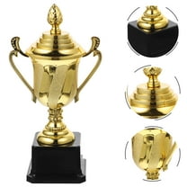 LULULION Golden Plastic Trophy Award for Decoration Unique Multi Occasion Prize