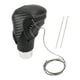 thumbnail image 1 of Cubierta de pomo de cambio de marcha Unique Bargains para Toyota CH-R 2018-2022, antideslizante, fibra de carbono negra, negro gris, protector de mango de cambio de marcha de cuero sintético 1 Pc, 1 of 1