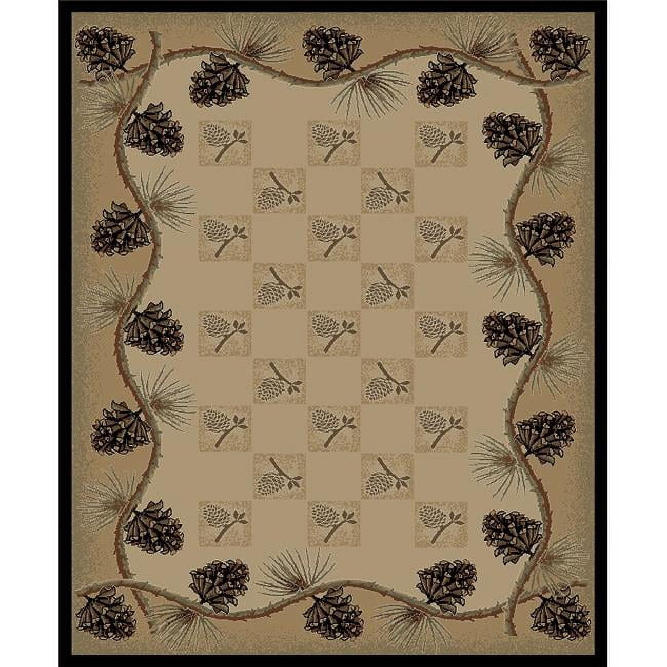 Mayberry Rug Mayberry Lodge King Pine Bluff Beige Area Rug 7'10" x 9'10" 8' x 10'
