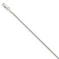 thumbnail image 1 of 925 Sterling Silver 1.5mm Octagonal Snake Chain Anklet Bracelet, 1 of 5