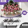 thumbnail image 3 of Flores artificiales de petunia Ammyoo resistentes a los rayos UV, 65 cm, 2 piezas, 3 of 8