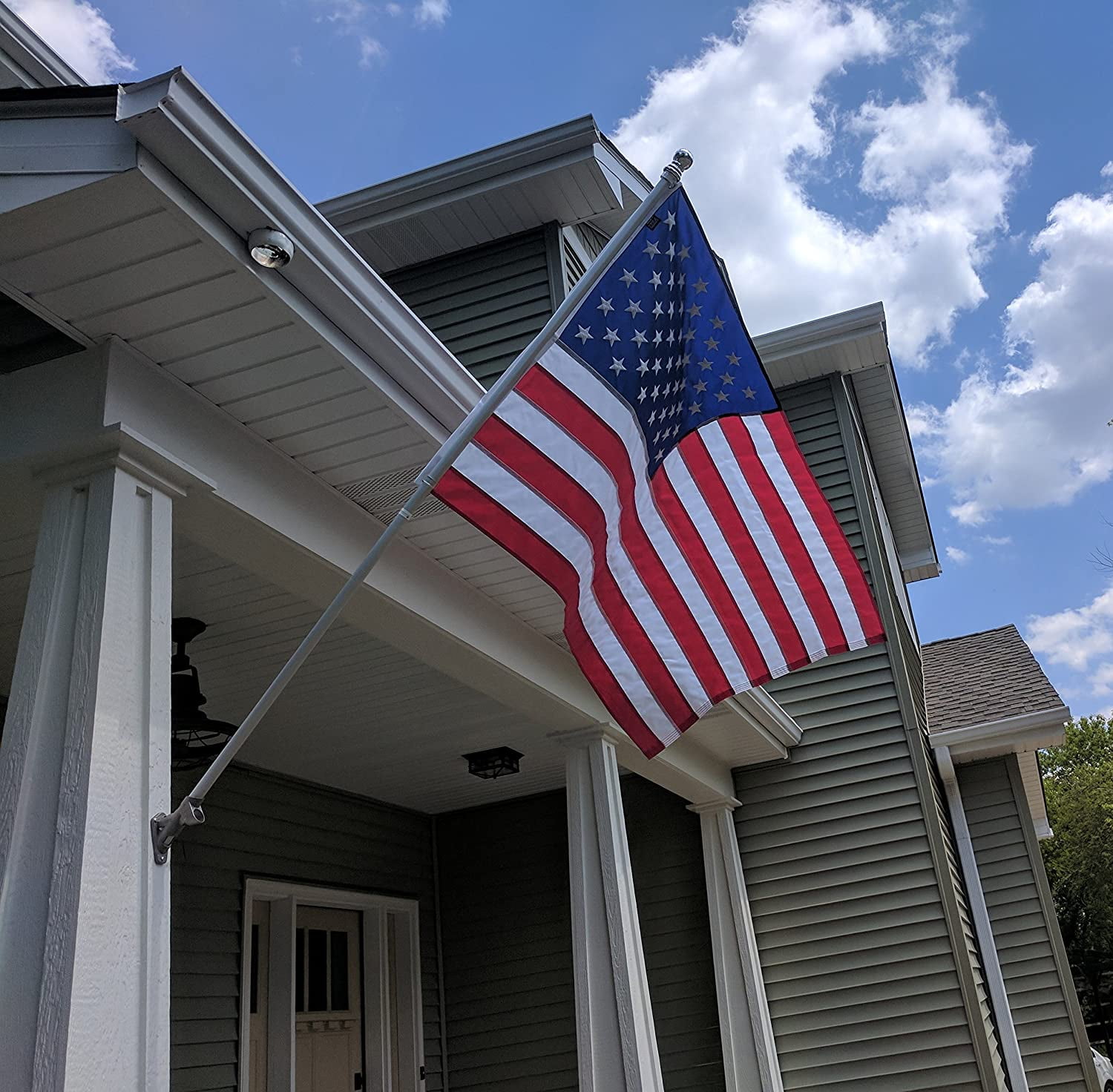 TOPFLAGS Premium American Flag 4x6 Outdoor, Heavy Duty 210D Nylon US Flag, Strongest Longest Lasting with Embroidered Stars/Sewn Stripes/Brass Grommets