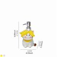thumbnail image 4 of Lindo dispensador de jabón for gatos con sombrero de plátano: divertido accesorio de baño, 4 of 5