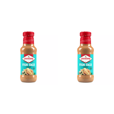 Louisiana Fish Fry Products Fish Taco Sauce 10.5 oz Pack of 2 - Fish Taco Sauce Cajun Flavor Spicy Sauce