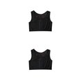 thumbnail image 2 of Minnieouse Chaleco moldeador de senos, camiseta sin mangas estirable, ropa interior elástica Trans para el pecho, ropa transpirable reforzada con Negro METRO 2piezas, 2 of 6